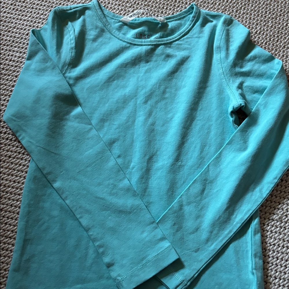 Top girls size 6-8Y new 95% organic cotton 5% elastane H&M long sleeves